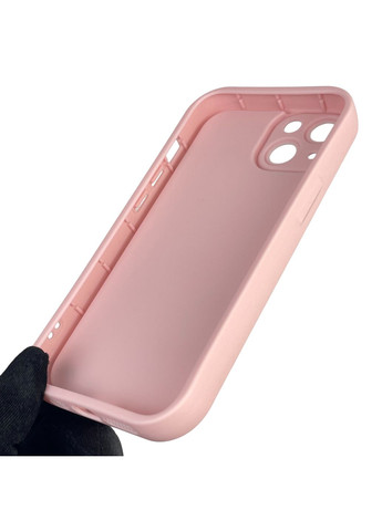 Чехол силиконовый Soft Touch с 3D принтом для iPhone 13 розовый (Полная защита камеры) Apple (370671587)