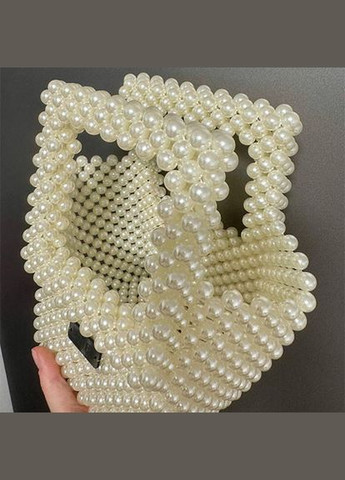 Сумка женская айвори из бусин ручная работа 033 Linel (337342845)