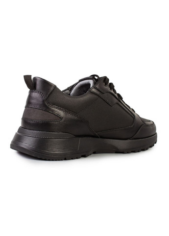 Черные демисезонные кроссовки мужские бренда 9200556_(1) ModaMilano