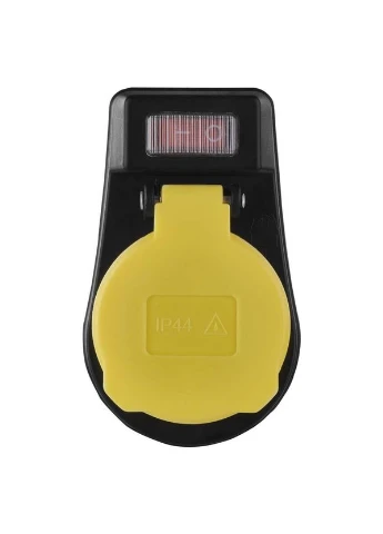 Сетевая розетка с выключателем P00292 16A 250V IP44 одинарная Emos (400137172)