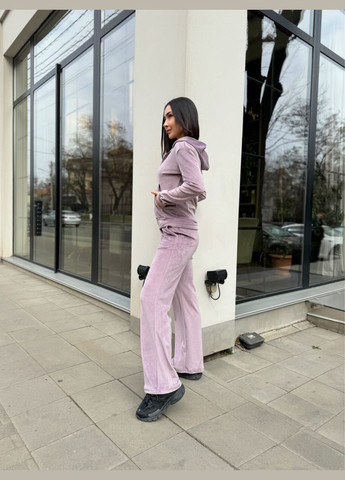 Женский велюровый костюм цвет пудрово-фиолетовый р.50/52 453073 New Trend (285711981)