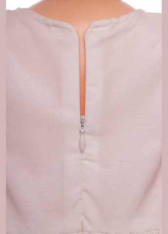 Бежева сукня ошатна з коротким рукавом бавовняна з квітами бежева 92 см (39434) BABYKROHA (323469439)