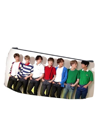Пенал шкільний Бтс BTS Bangtan Boys двосторонній 22х11 см (pn_0090) No Brand (328446093)