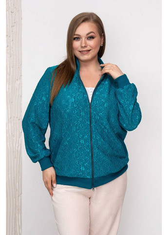 Гипюровый бомбер ТАЛА бирюзовый 54 Tatiana (349442007)