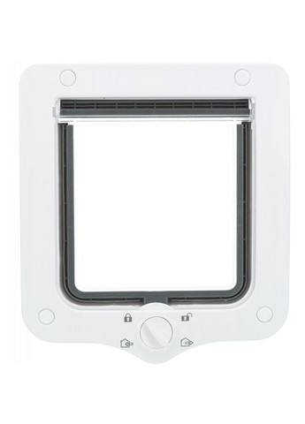 Двери для кошек четырехсторонние с тоннелем, 20×22 cм, белые, пластик Trixie (355794998)