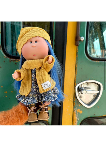 Кукла Миа Испанская Винилова с Синими Волосами 30 см для девочки коллекционная игрушка Nines D'Onil (370602843)