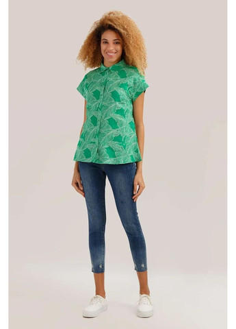Зеленая летняя блузка s19-12047-500 Finn Flare