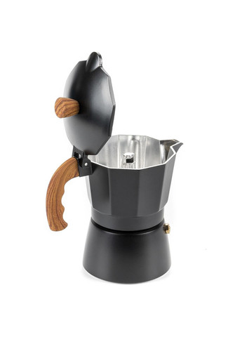 Гейзерная кофеварка Natural CF-0150-BW 3 чашки 150 мл Holmer (336878585)