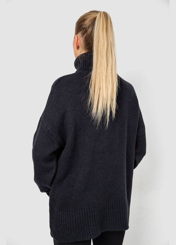 Черный демисезонный свитер - гольф женский шерстяной Ager 244R2050