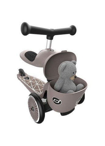 Самокат Scoot and Ride Highwaykick-1 Lifestyle, коричневый () Scoot&Ride SR-210621-BROWNLINES (335030676)