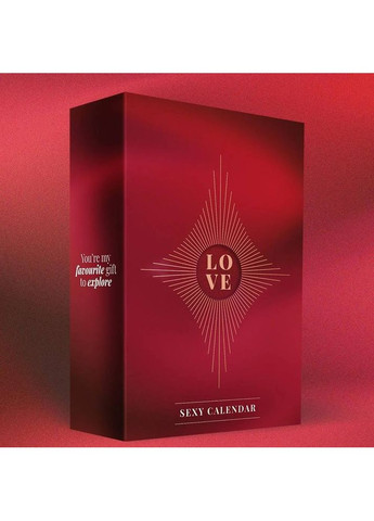 Адвент-календар Pleasure Box, червоний, 24 предмети Dream Toys (372045122)