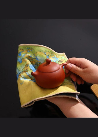 Рушник Сhajin Yakedo для чайної церемонії 30 на 16 см. (R-300569-VS) No Brand комбінований