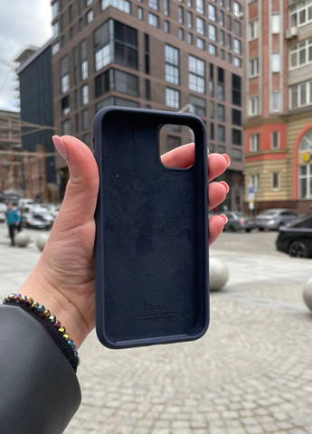 Чохол для iPhone 11 Pro Max синiй Midnight Blue Silicone Case силікон кейс No Brand (289754157)