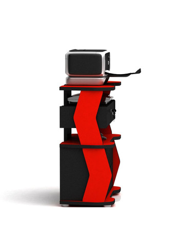 Комод для геймера XGamer CITY 2 ЛДСП 70/42/79 см чорно-червоний No Brand (355412625)