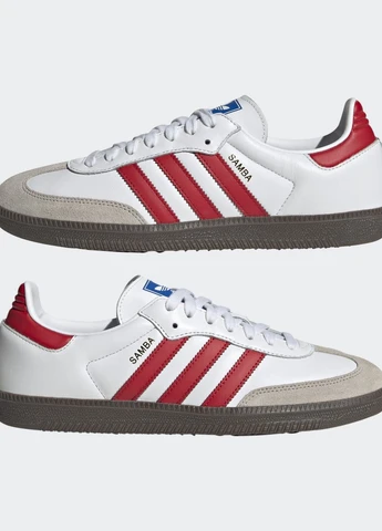 Білі кросівки samba og літні adidas