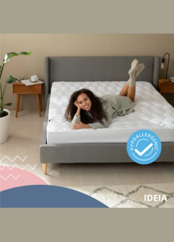 Наматрацник NORDIC СOMFORT LUXE 90х200х35 см щіл 250 ТМ натяжний з бортом по периметру IDEIA (290186308)
