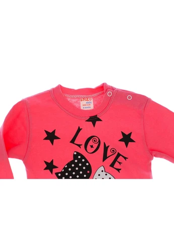 Розовый демисезонный костюм love см (33641) BABYKROHA