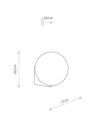 Бра для ванної, світильник 10525 Aloe G9 1x5W IP44 Br (10525) Nowodvorski (318524470)