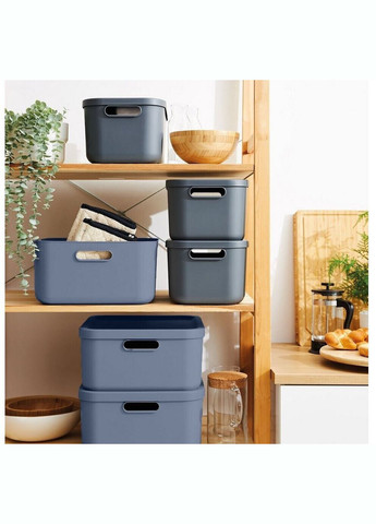 Контейнер для зберігання речей з кришкою Albula 20 л (10557) Rotho (334007168)