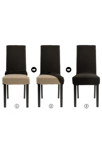 Универсальный чехол на стул Розовый трикотаж-жаккард Розовый Slavich (348433525)