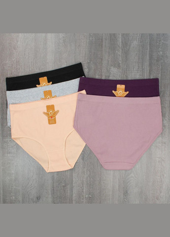 Набір жіночих батальних трусиків з високою посадкою 5 шт Lavolle Сліп (315723357)