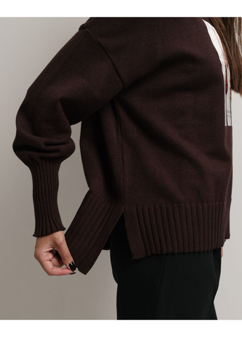 Коричневый демисезонный свитер женский Of White