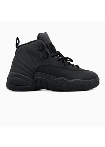КРОССОВКИ ЖЕНСКИЕ NIKE AIR JORDAN 12 BLACK НАЙК АИР ДЖОРДАН ЧЕРНЫЕ No Brand чёрные демисезоны (392029622)