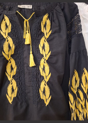 Жіноча вишиванка Жито чорна ESQ 6792 (325220040)