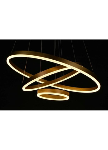 Люстра светодиодная подвесная LED светильник для квартиры на потолок лэд 27776 Золото 25-180х60х60 см. Sunnysky (324395912)