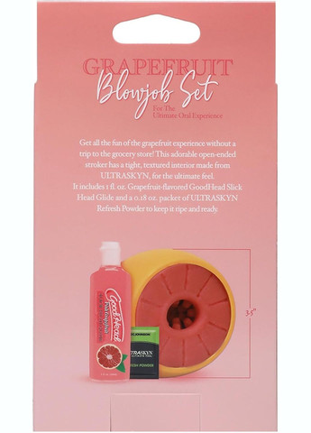 Набір для мінету GoodHead Grapefruit Blowjob Set - Yellow Doc Johnson (371645927)