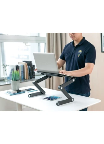 Стіл-підставка для ноутбука 17.3 дюйма з охолодженням OPCD-1230 2xfans Black OfficePro (382339850)