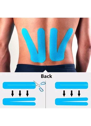 Кінезіо тейп kinesiology tape еластичний пластир для тіла спини та шиї в рулоні (червоний) 5см х 5м FITCRUSH (342059974)