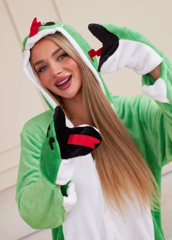 Кигуруми женское Змея на пуговицах с перчатками-лапками (1111) My Kigu (359380463)