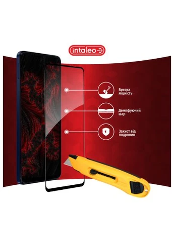 Стекло защитное (1283126612909) Intaleo Full Glue MOTO G04s Black (366487691)