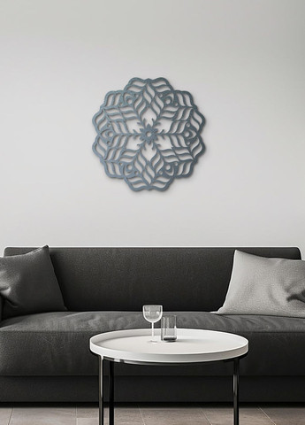 Декоративне панно з дерева, сучасна картина на стіну "Красива мандала", стиль лофт 15х15 см Woodyard (291842261)