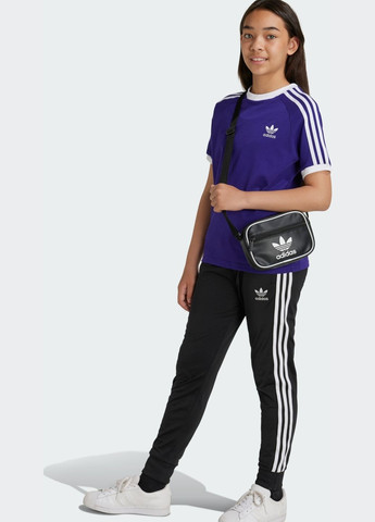 Фіолетова демісезонна футболка 3-stripes kids adidas