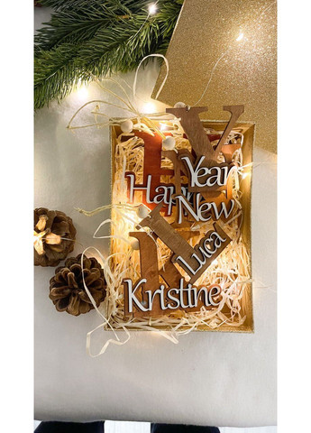 Ялинкова прикраса - ініціал з іменем WittleWood (369729961)