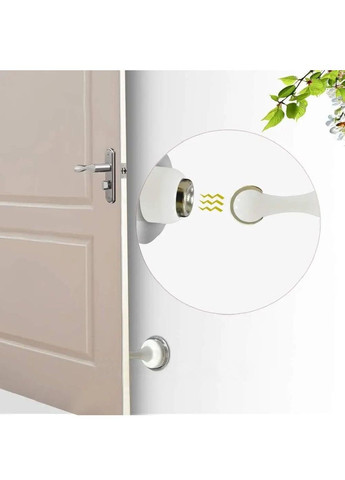 Стопор обмежувач упор стоппер відбійник дверний магнітний для дверей настінний підлоговий (476798-Prob) Білий Unbranded (290983283)