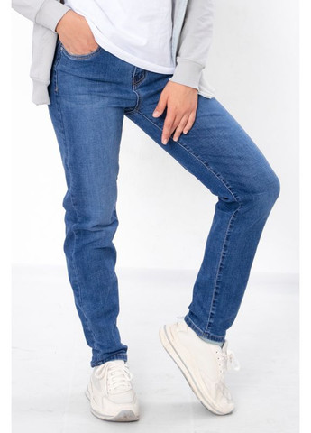 Синие демисезонные джинсы для девочки (подростковые) (p-15214) Носи своє