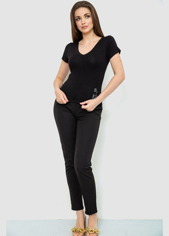 Черная футболка женская Ager 186R528