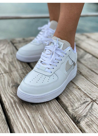 Білі Осінні кросівки чоловічі nike air force 1 lx wmns white red blue найк аір форс 1 преміум No Brand