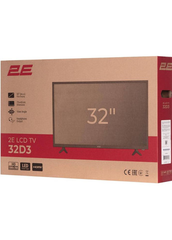 Телевізор 32D3 (-32D3) 2E (322911549)