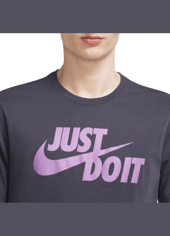 Фіолетова футболка m nw tee just do it swoosh ar5006-015 Nike