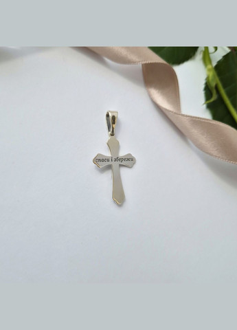 Серебряный прямой крест с распятием серебро 925 пробы черненное 1024 2.54г No Brand (306741188)