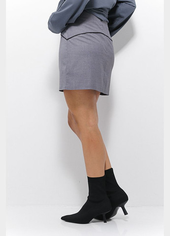 Серая костюмная мини-юбка Arjen