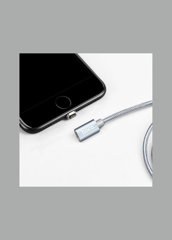 USB кабель магнитный U40A 1m Lightning серый Hoco (268218247)