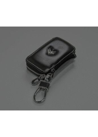 Ключниця, шкіряна автоключниця з логотипом СИТРОЕН (чорна 17011) Citroen (360949163)