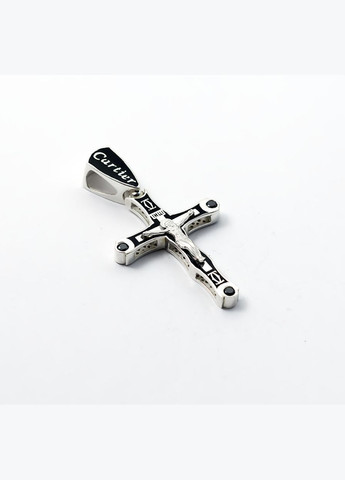 Крест с эмалью 8026 Maxi Silver (340916412)