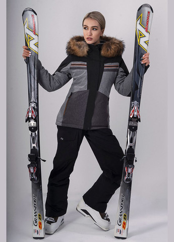 Женский лыжный костюм 21621-1521 черный Freever (289352347)