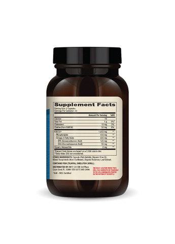 Krill Oil, Олія антарктичного криля, 60 капсул Dr. Mercola (372011635)